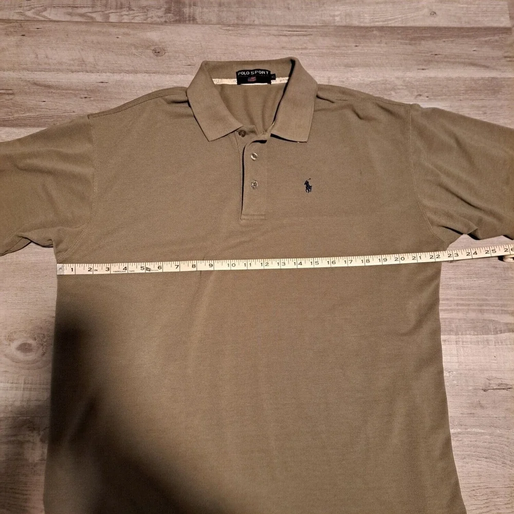 Ralph Lauren‎ Polo Sport Vintage Men's Polo Shirt Cotton Olive XL